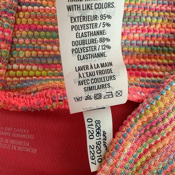 Aerie Medium High Cut Cheeky Bikini Bottom NEW - Picture 5 of 6